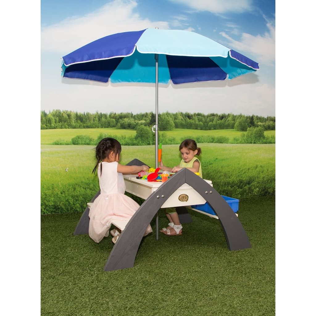 AXI Mesa de picnic infantil Delta gris y blanca A031.023.00