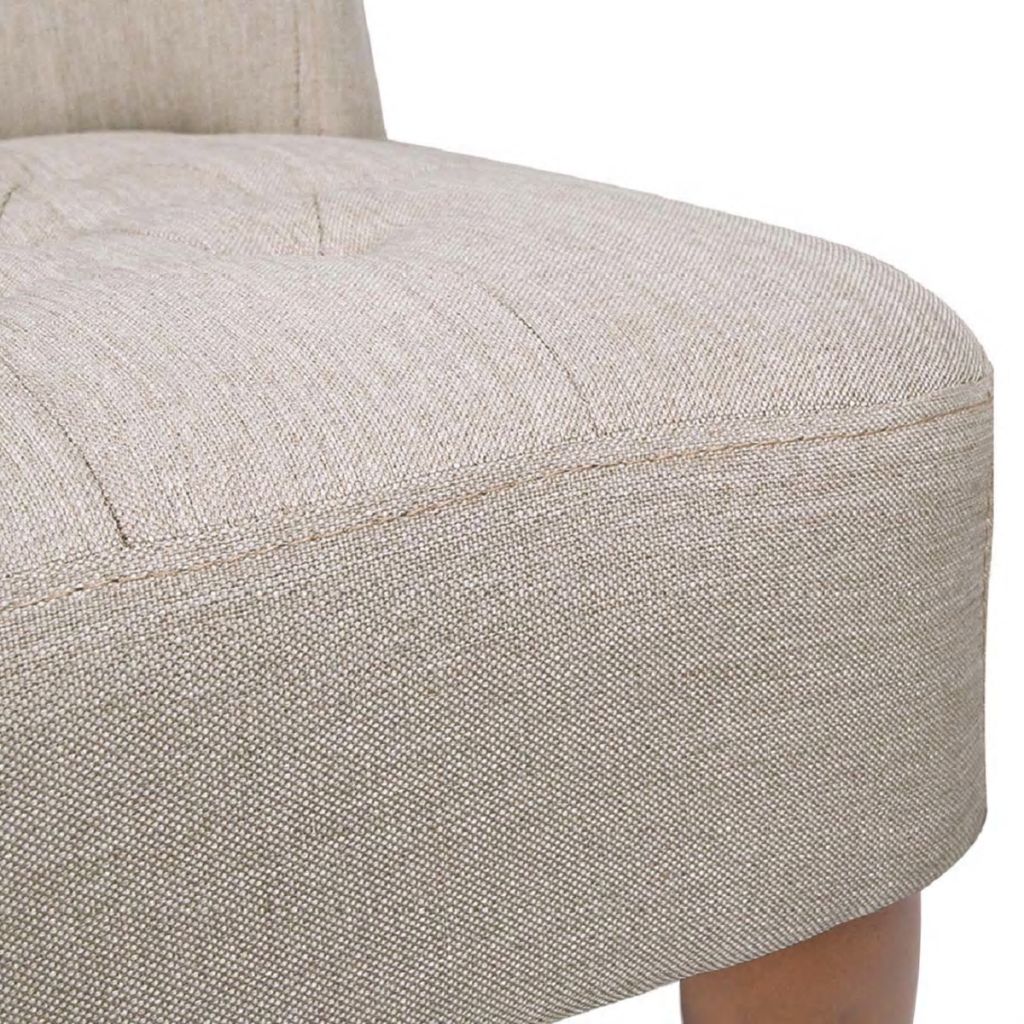 vidaXL Sillón de estilo francés de tela color crema