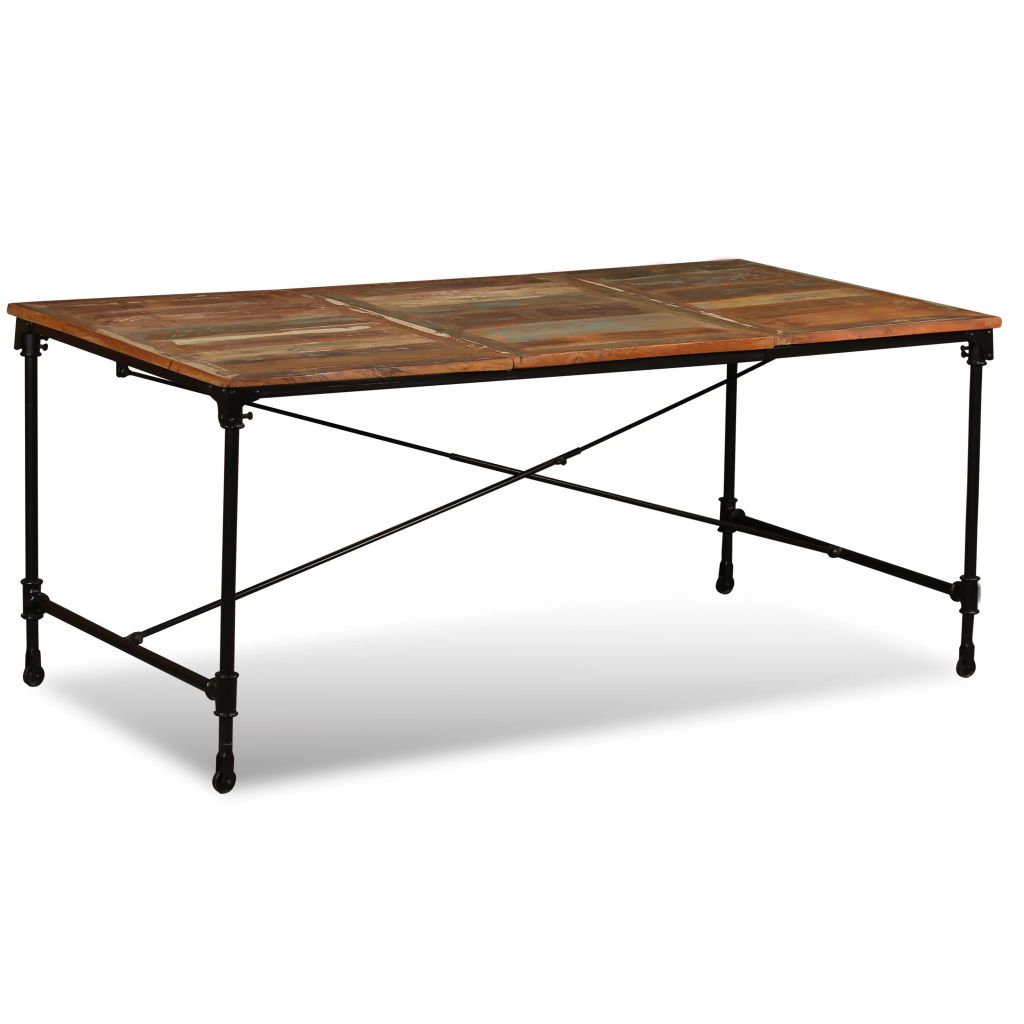 vidaXL Mesa de comedor de madera maciza reciclada 180 cm