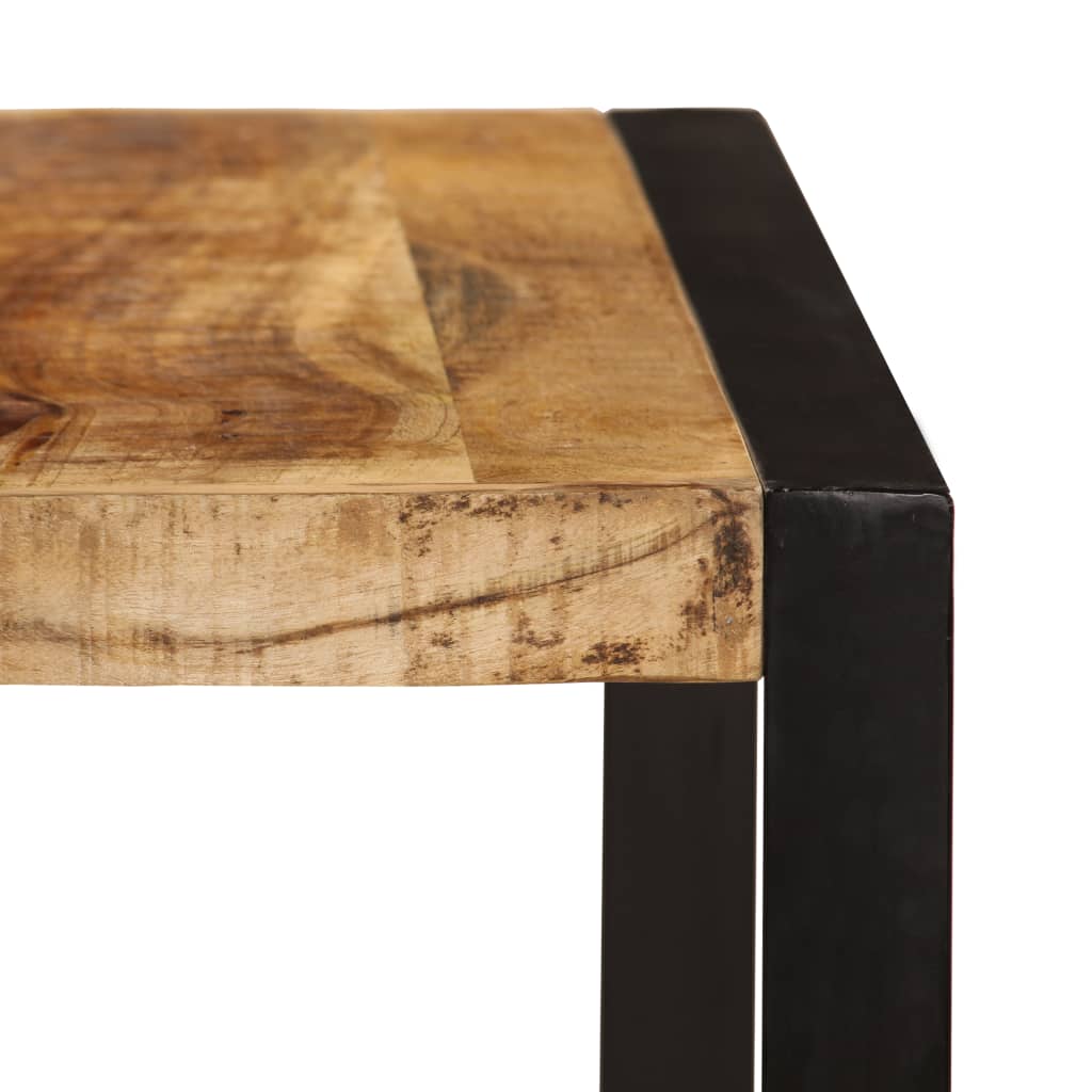 vidaXL Mesa de comedor de madera maciza de mango rugosa 180 cm