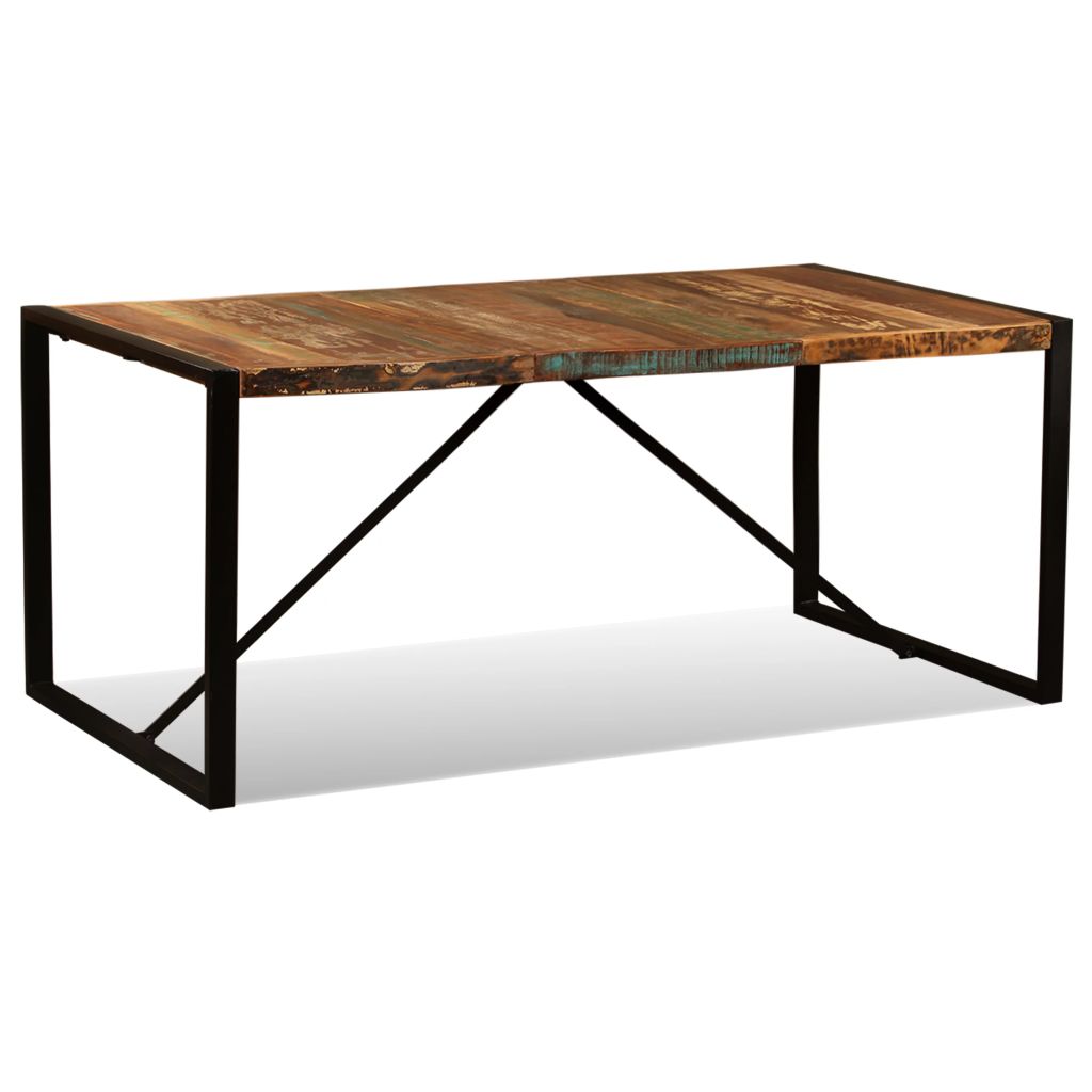 vidaXL Mesa de comedor de madera maciza reciclada 180 cm