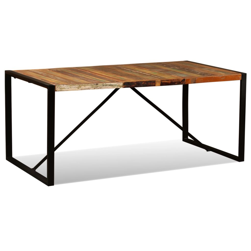 vidaXL Mesa de comedor de madera maciza reciclada 180 cm