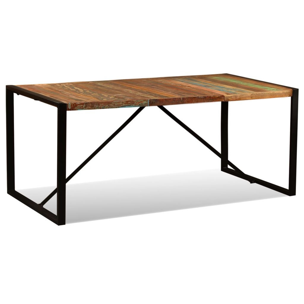 vidaXL Mesa de comedor de madera maciza reciclada 180 cm