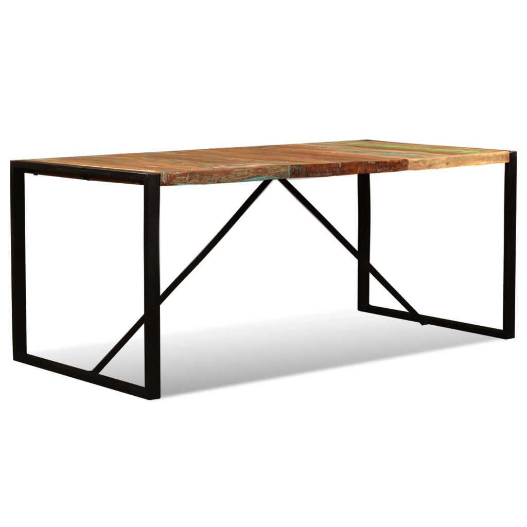 vidaXL Mesa de comedor de madera maciza reciclada 180 cm