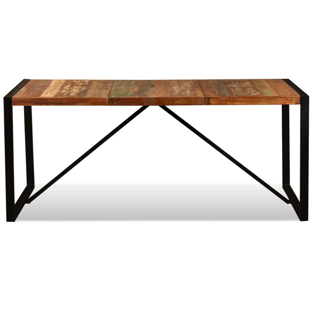 vidaXL Mesa de comedor de madera maciza reciclada 180 cm