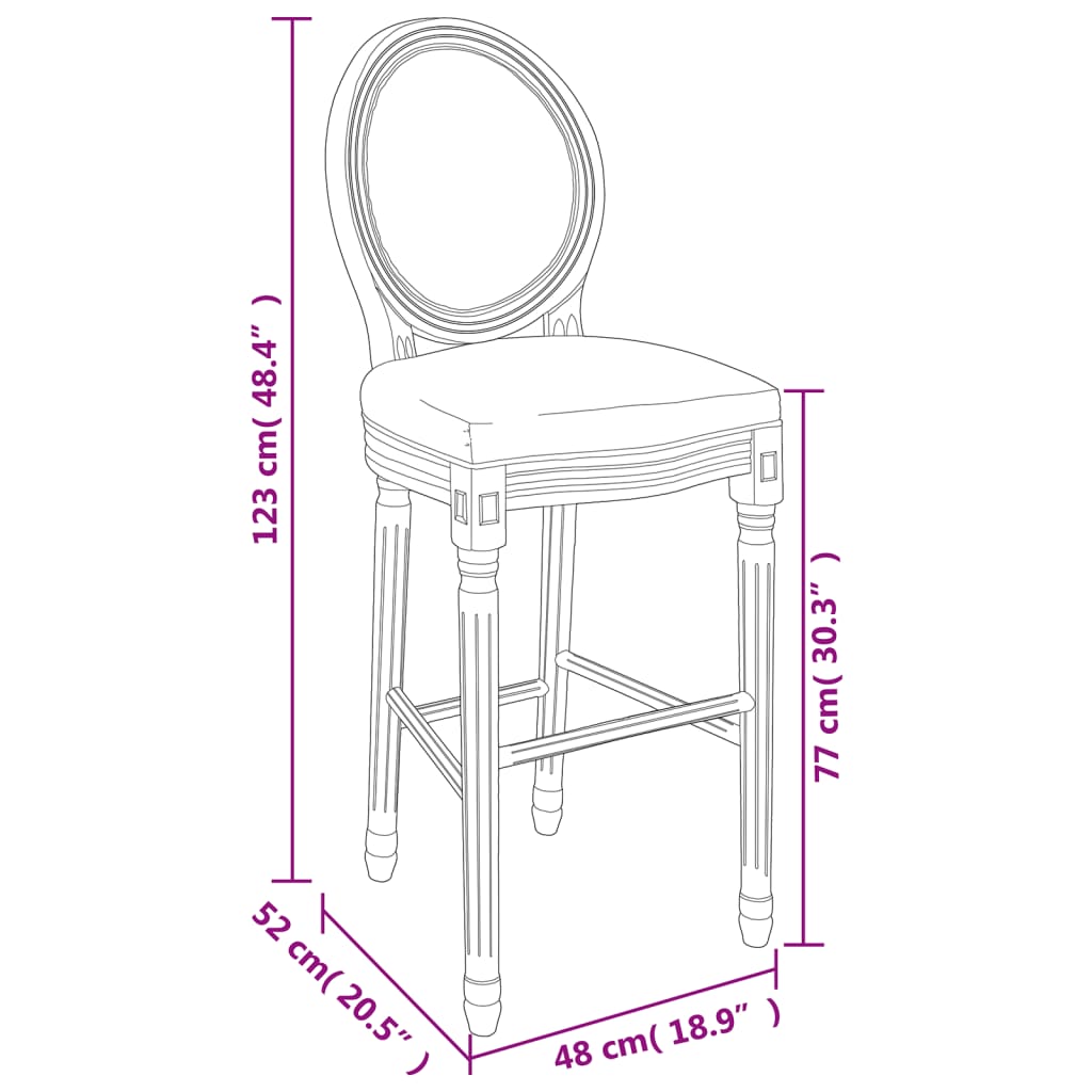 vidaXL Tabuerete de cocina 2 unidades lino blanco