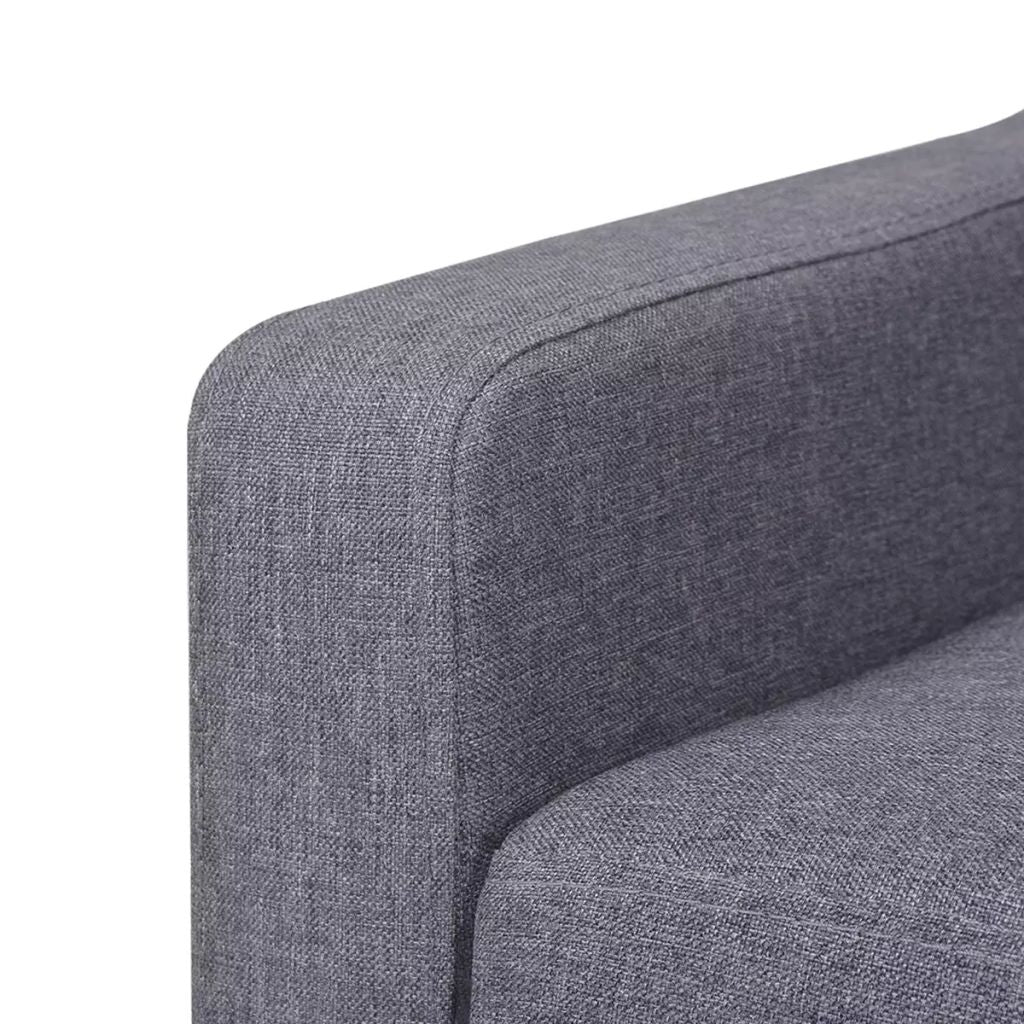 vidaXL Sillón de tela gris