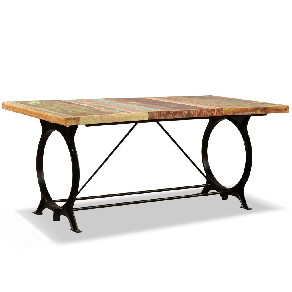 vidaXL Mesa de comedor de madera maciza reciclada 180 cm