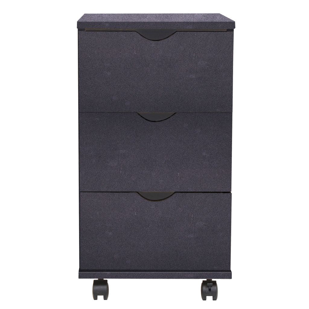 vidaXL Mueble de cajones negro 33x45x60 cm