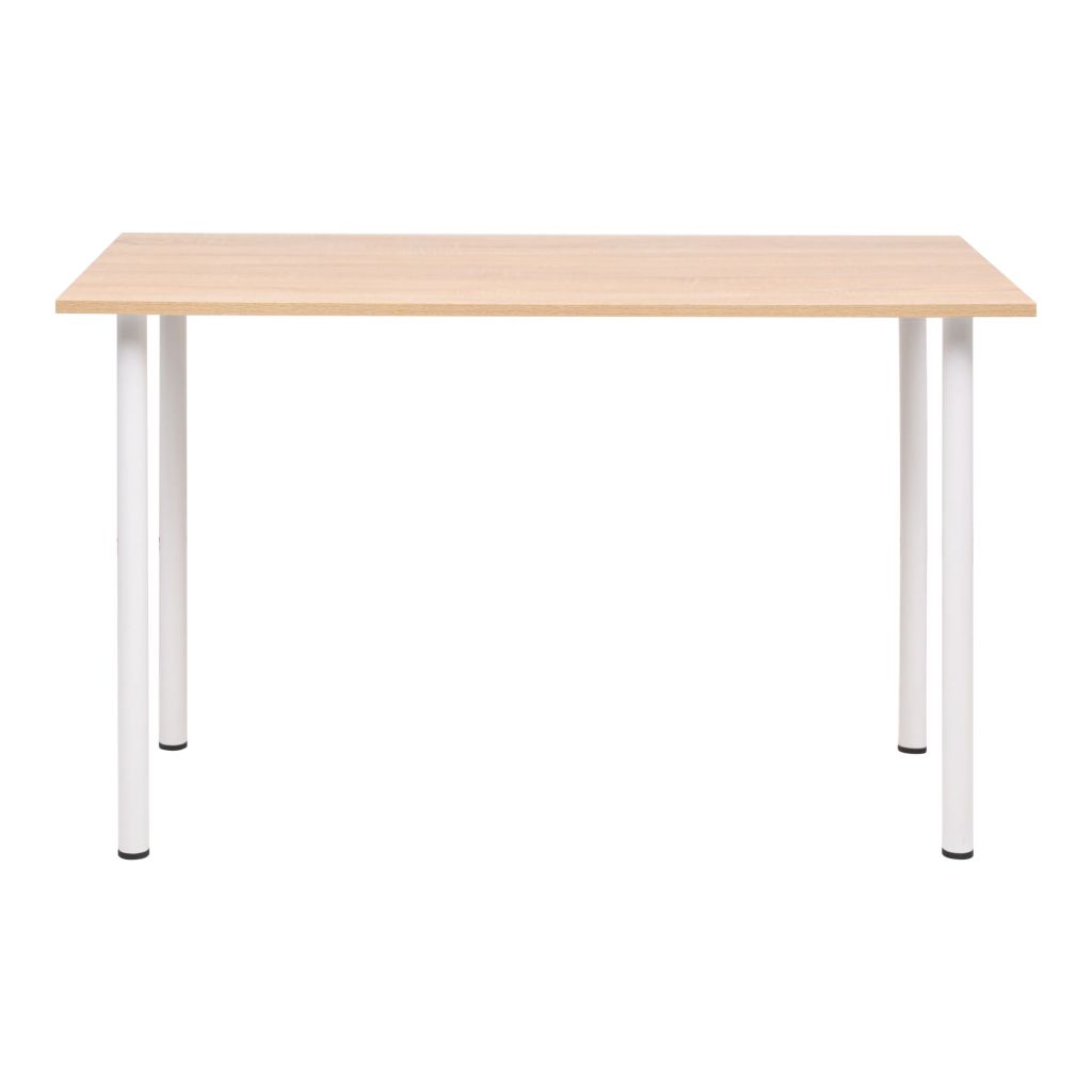 vidaXL Mesa de comedor 120x60x73 cm color roble y blanco