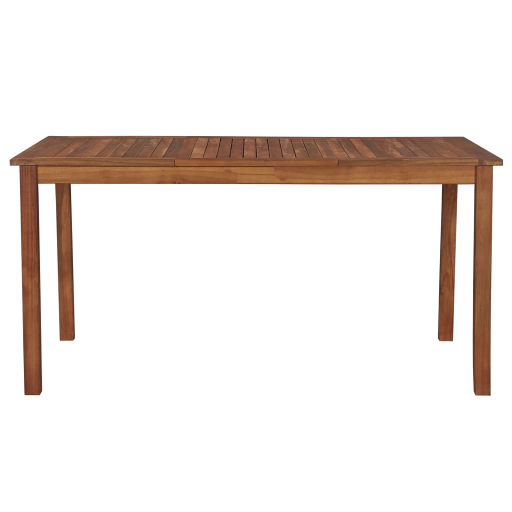 vidaXL Mesa de jardín madera maciza de acacia 150x90x74 cm