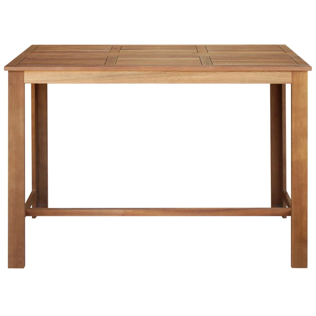 vidaXL Mesa de bar de madera maciza de acacia 150x70x105 cm