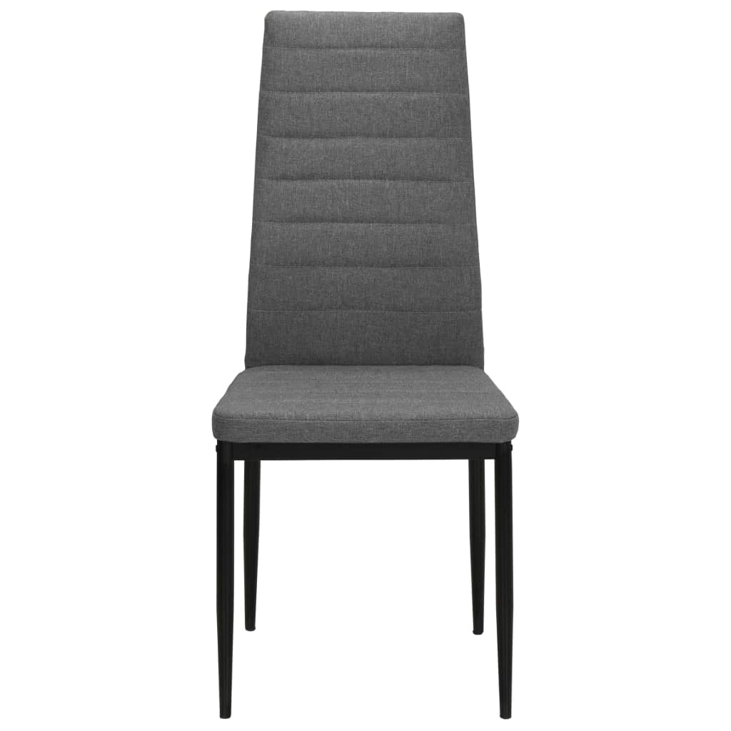 vidaXL Sillas de comedor 6 unidades tela gris claro