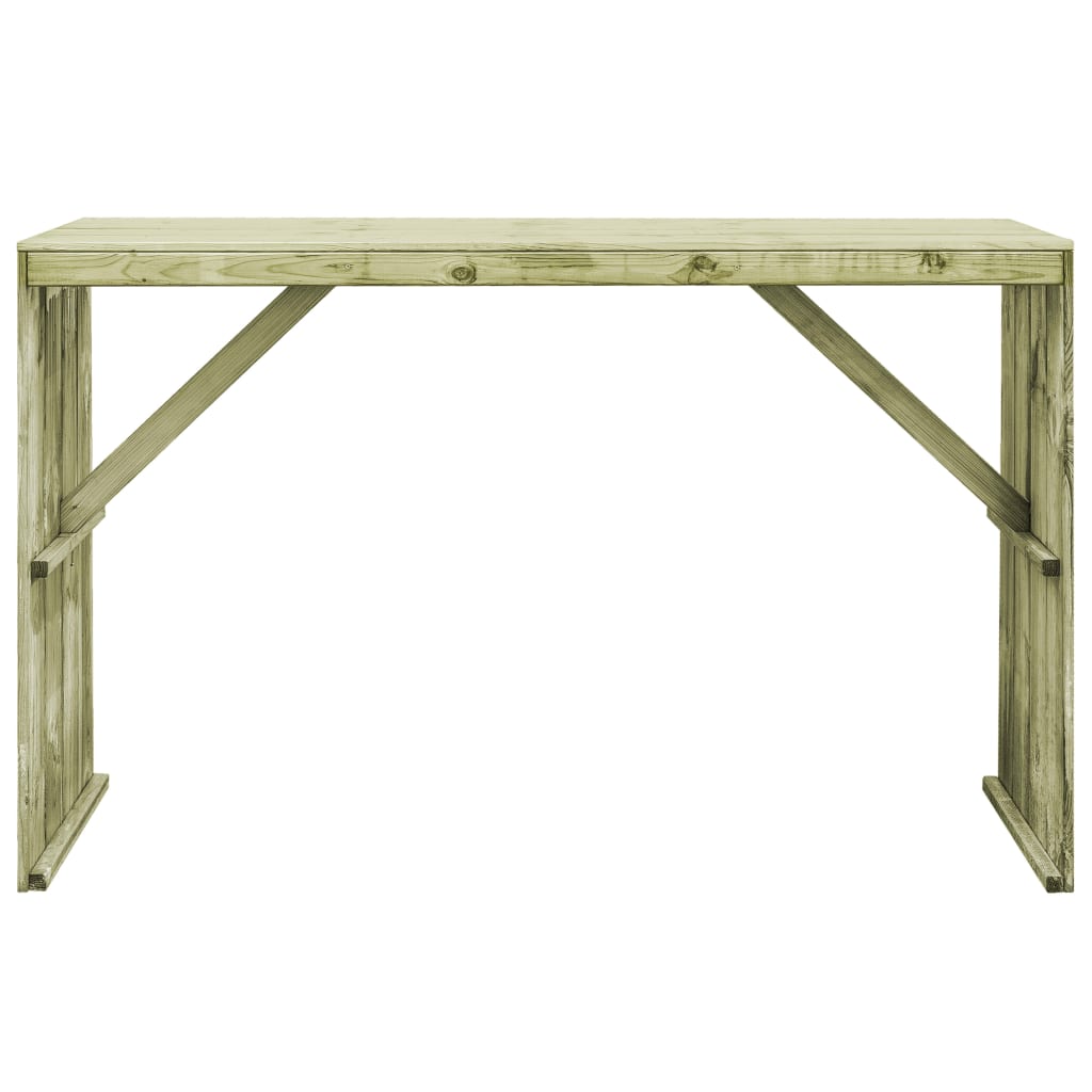 vidaXL Mesa de bar de madera de pino impregnada 170x60x110 cm