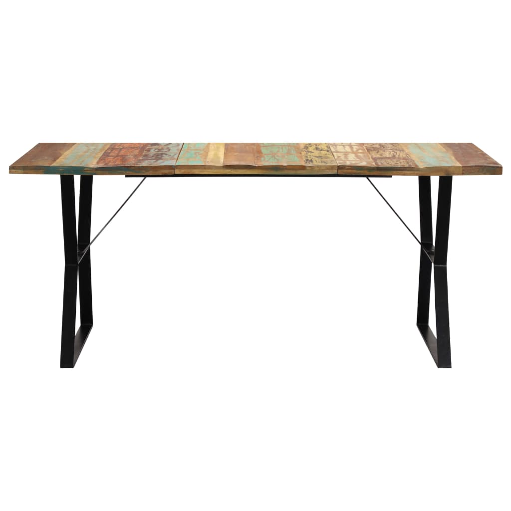 vidaXL Mesa de comedor de madera maciza reciclada 180x90x76 cm