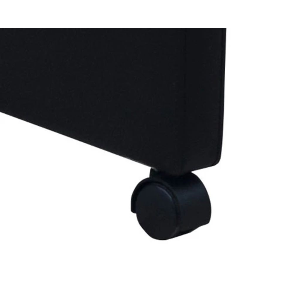 vidaXL Sillas de comedor 2 unidades cuero sintético negro