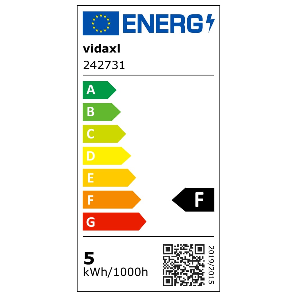 vidaXL Lámpara LED de pie regulable 23 W