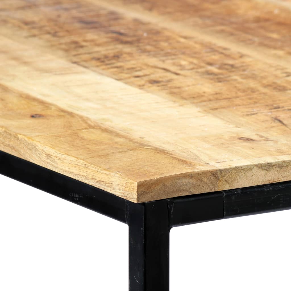 vidaXL Mesa de comedor madera maciza de mango rugosa 180x90x75 cm