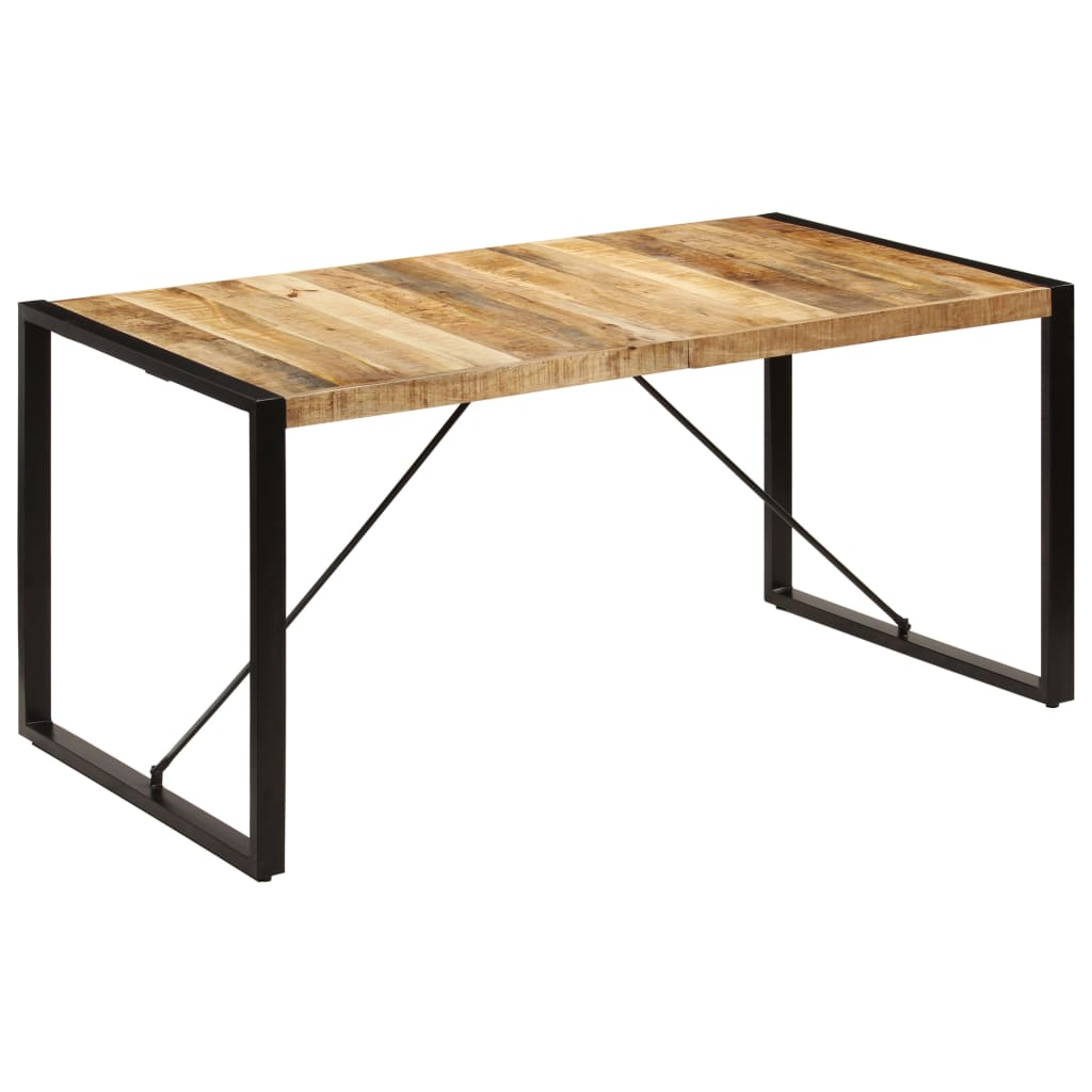 vidaXL Mesa de comedor de madera maciza de mango 160x80x75 cm