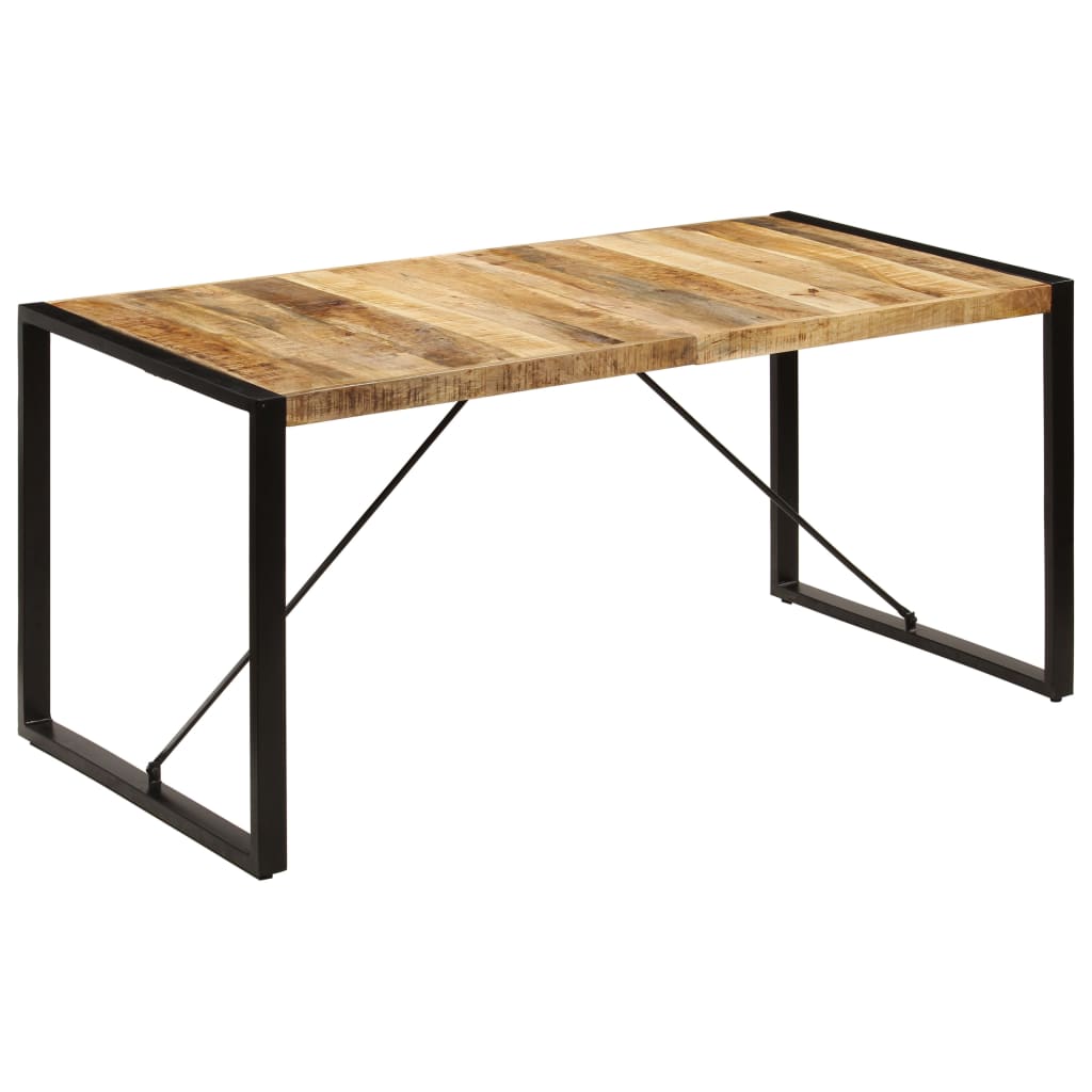 vidaXL Mesa de comedor de madera maciza de mango 160x80x75 cm