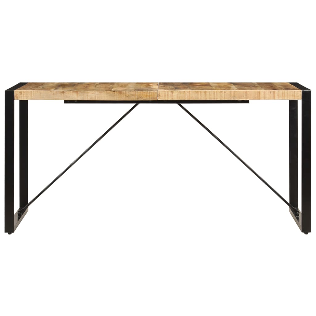 vidaXL Mesa de comedor de madera maciza de mango 160x80x75 cm