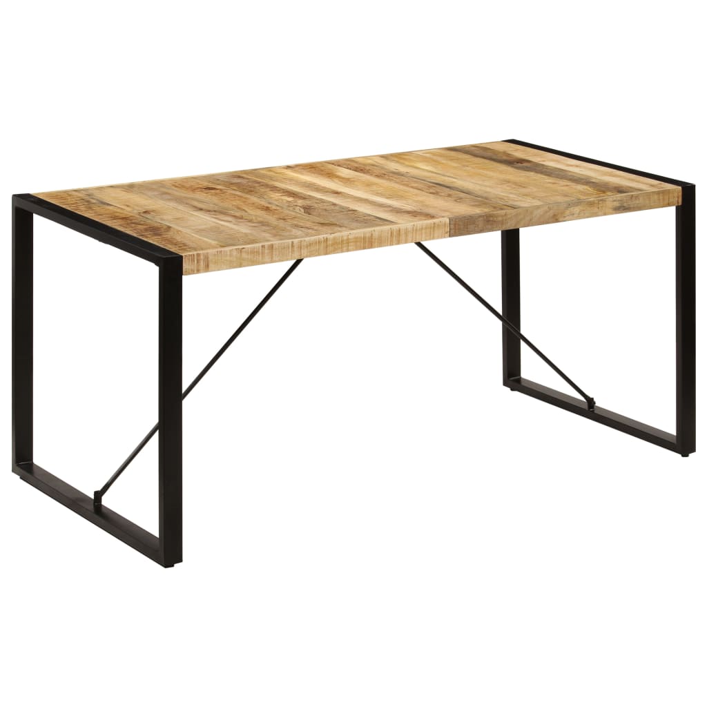 vidaXL Mesa de comedor de madera maciza de mango 160x80x75 cm