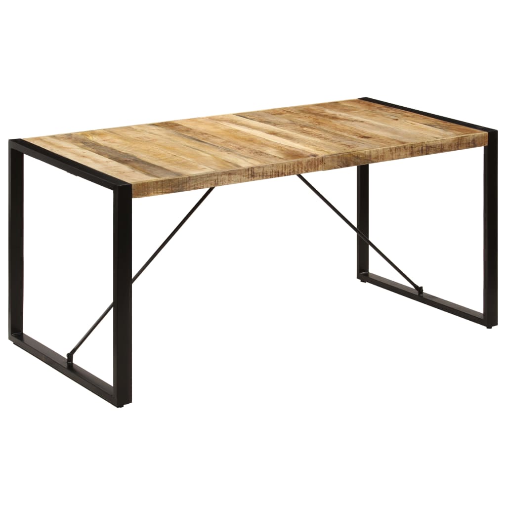 vidaXL Mesa de comedor de madera maciza de mango 160x80x75 cm