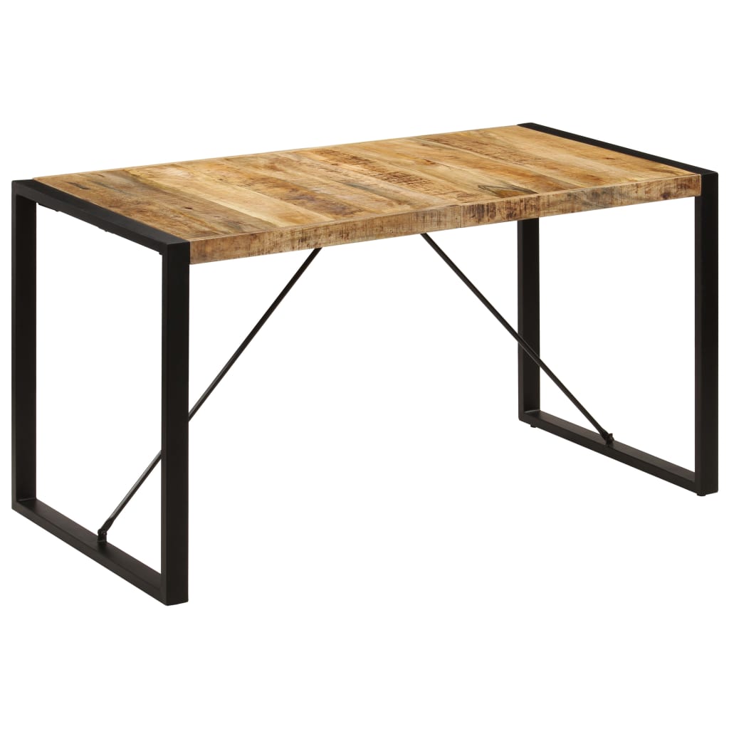 vidaXL Mesa de comedor madera maciza de mango 140x70x75 cm