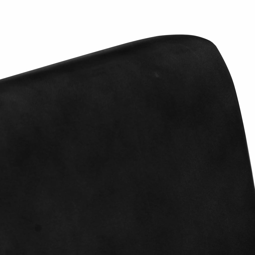 vidaXL Sillón de cuero auténtico negro