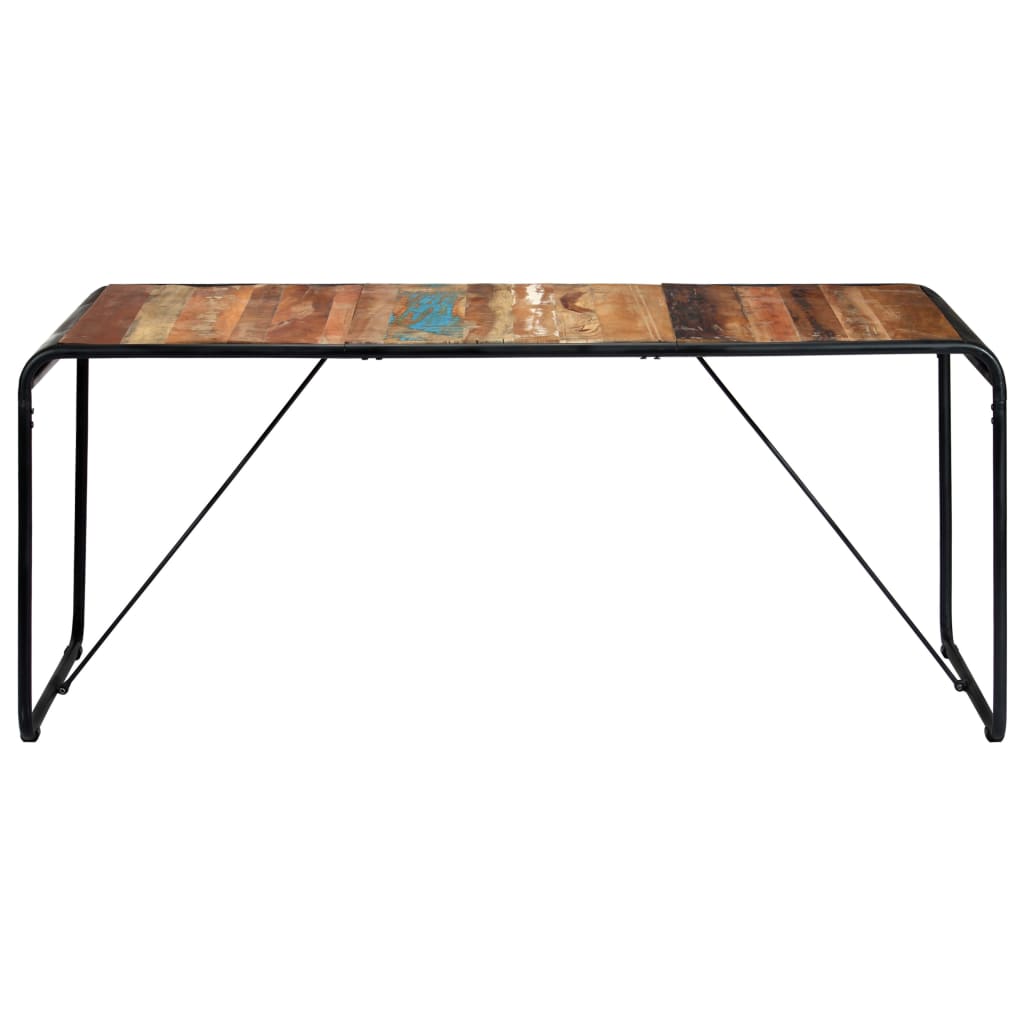 vidaXL Mesa de comedor de madera maciza reciclada 180x90x76 cm