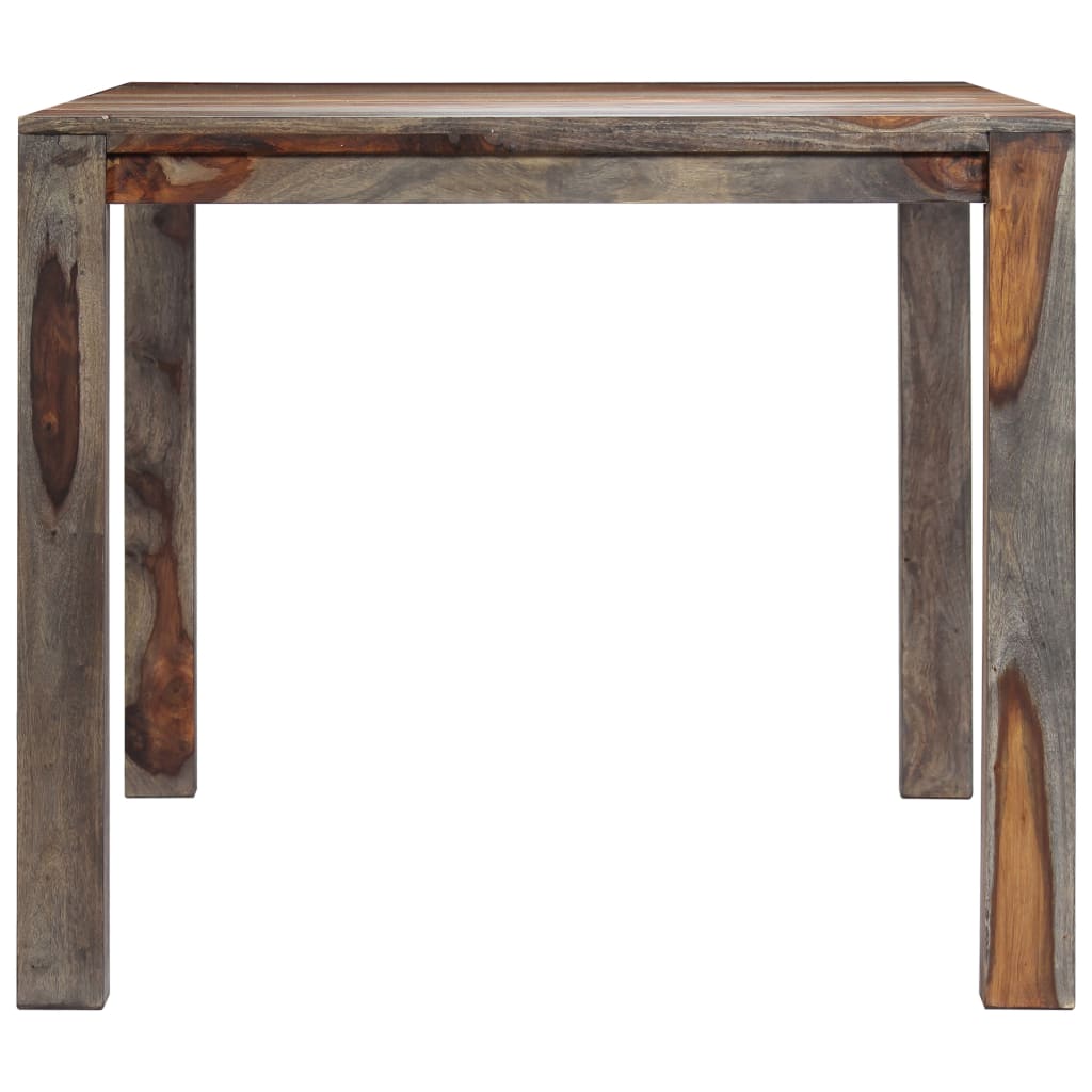 vidaXL Mesa de comedor de madera maciza de sheesham gris 180x90x76 cm