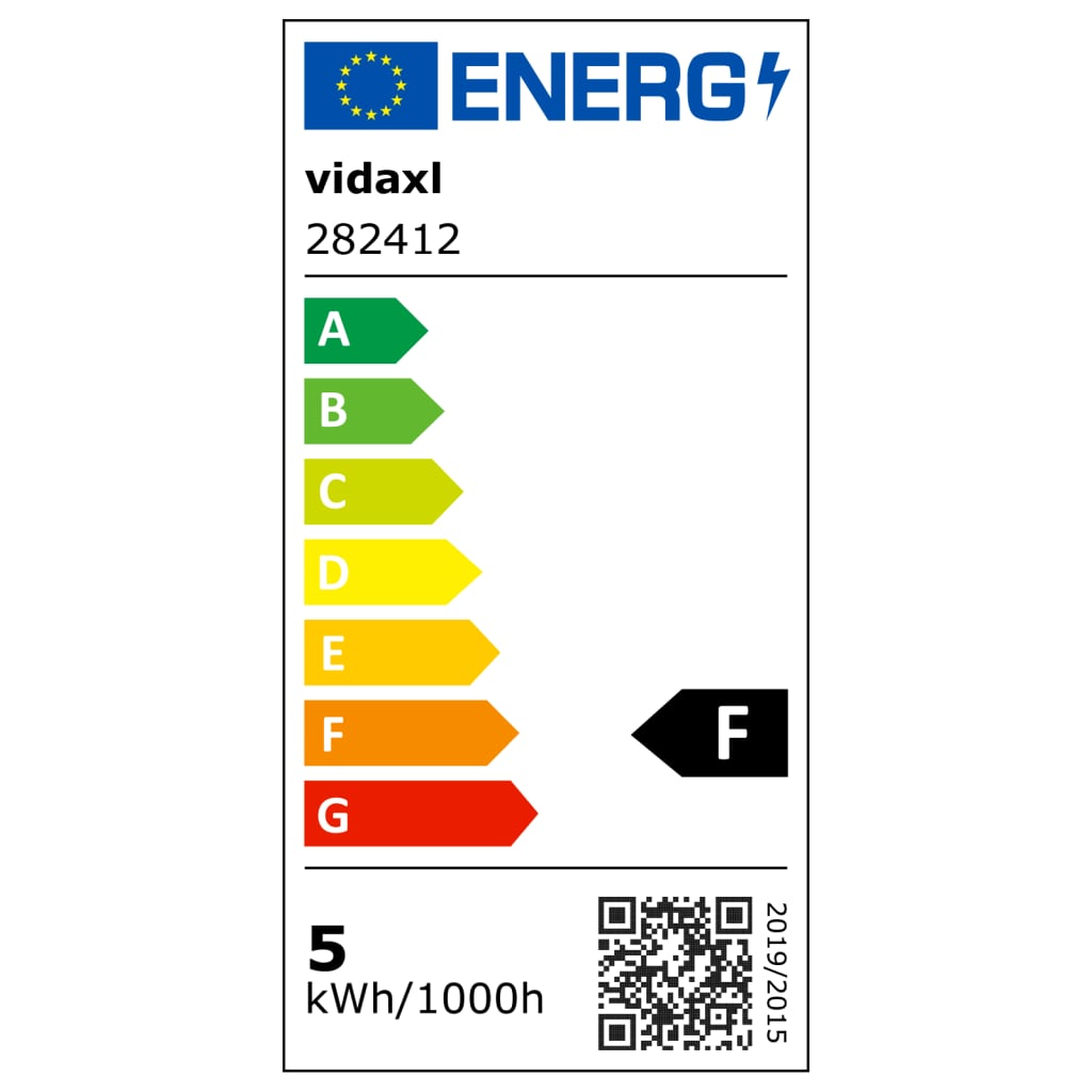 vidaXL Lámpara LED de pie regulable 23 W