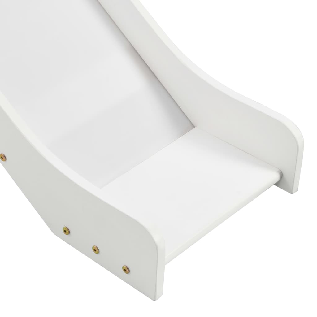 vidaXL Cama alta para niños tobogán y escalera madera pino 97x208 cm