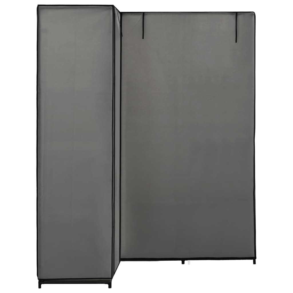 vidaXL Armario de esquina gris 130x87x169 cm