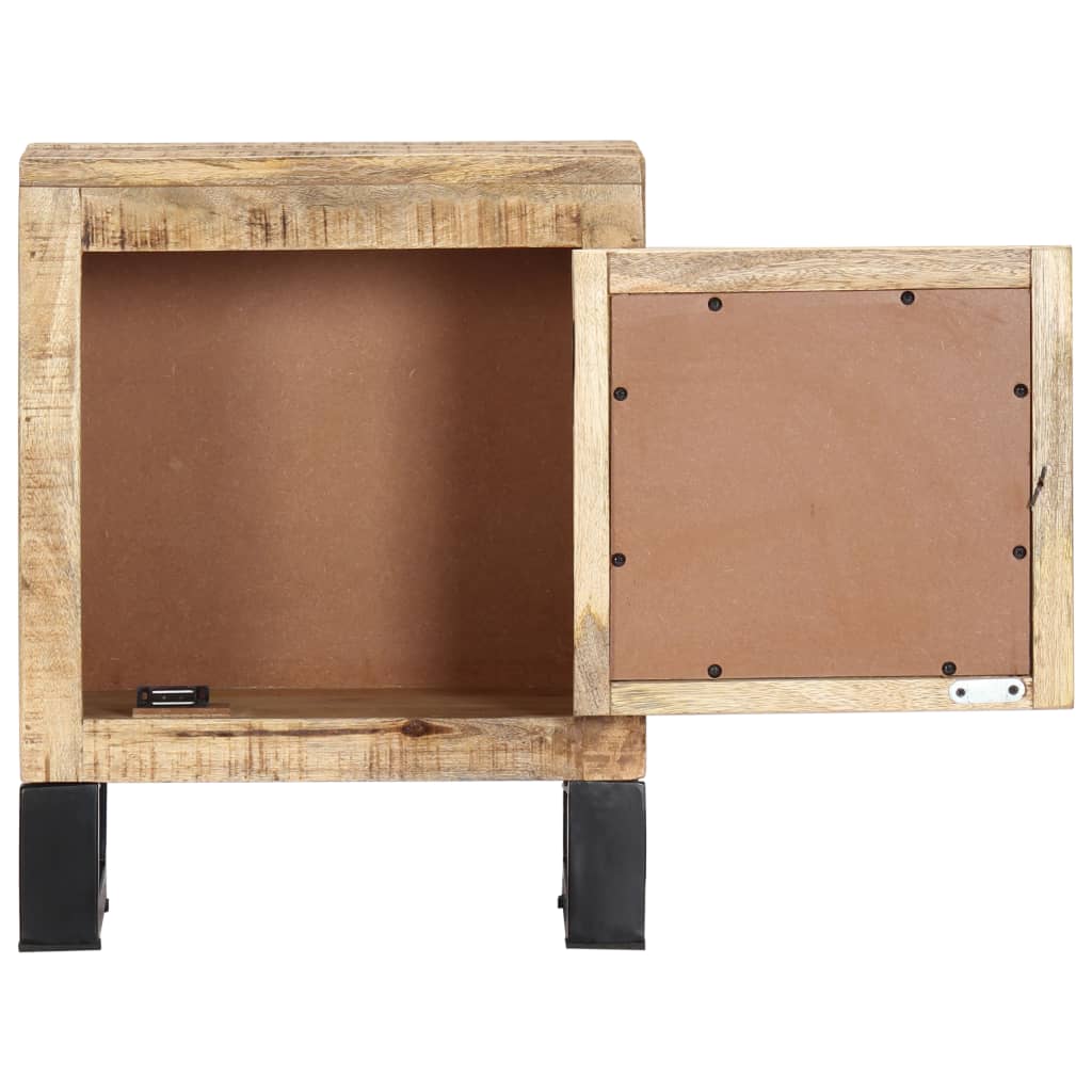 vidaXL Mesita de noche de madera maciza de mango 40x30x50 cm