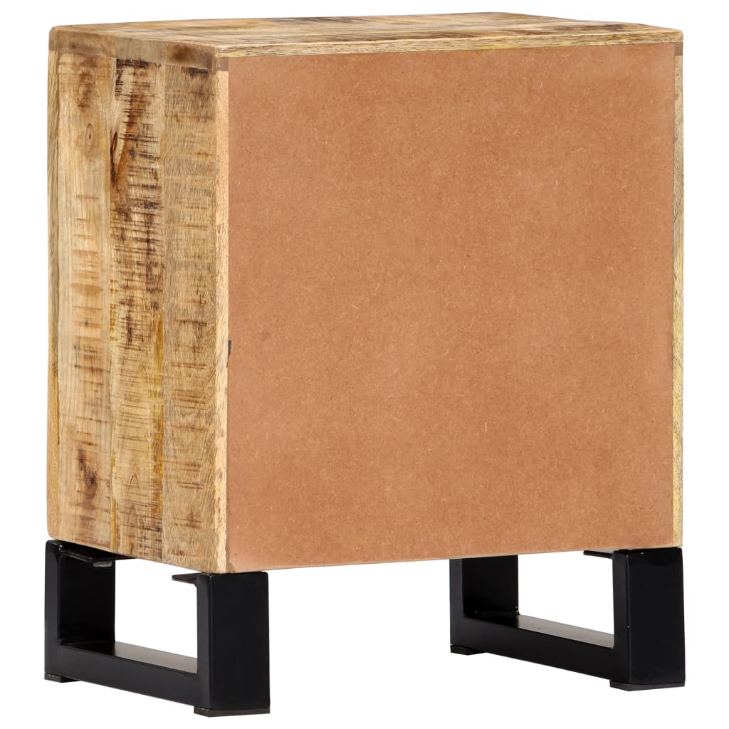 vidaXL Mesita de noche de madera maciza de mango 40x30x50 cm