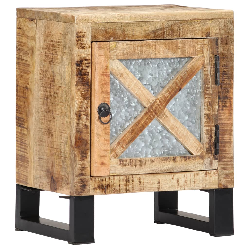 vidaXL Mesita de noche de madera maciza de mango 40x30x50 cm