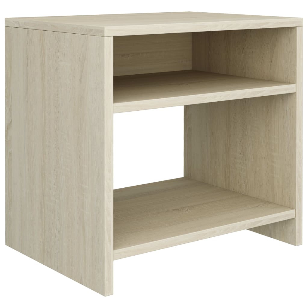 vidaXL Mesita de noche madera contrachapada roble sonoma 40x30x40 cm