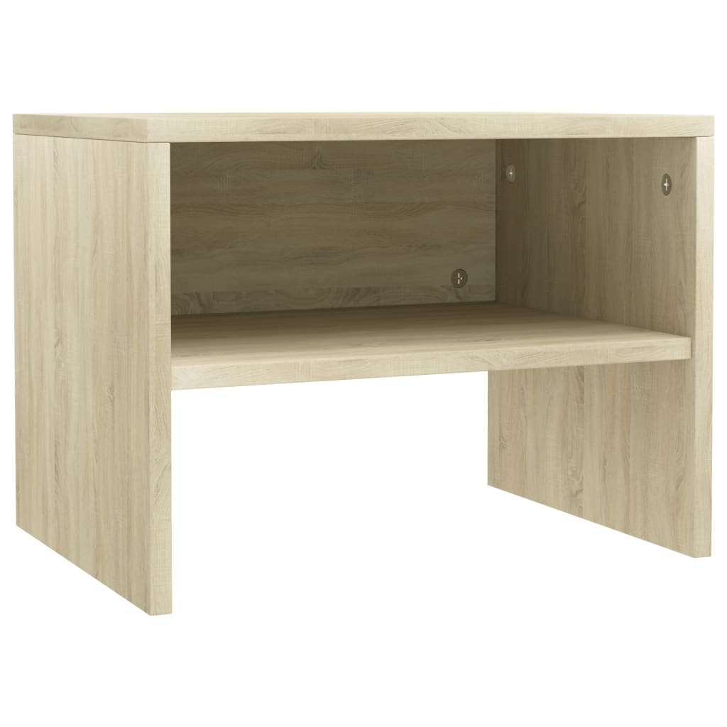 vidaXL Mesita de noche madera contrachapada roble sonoma 40x30x30 cm