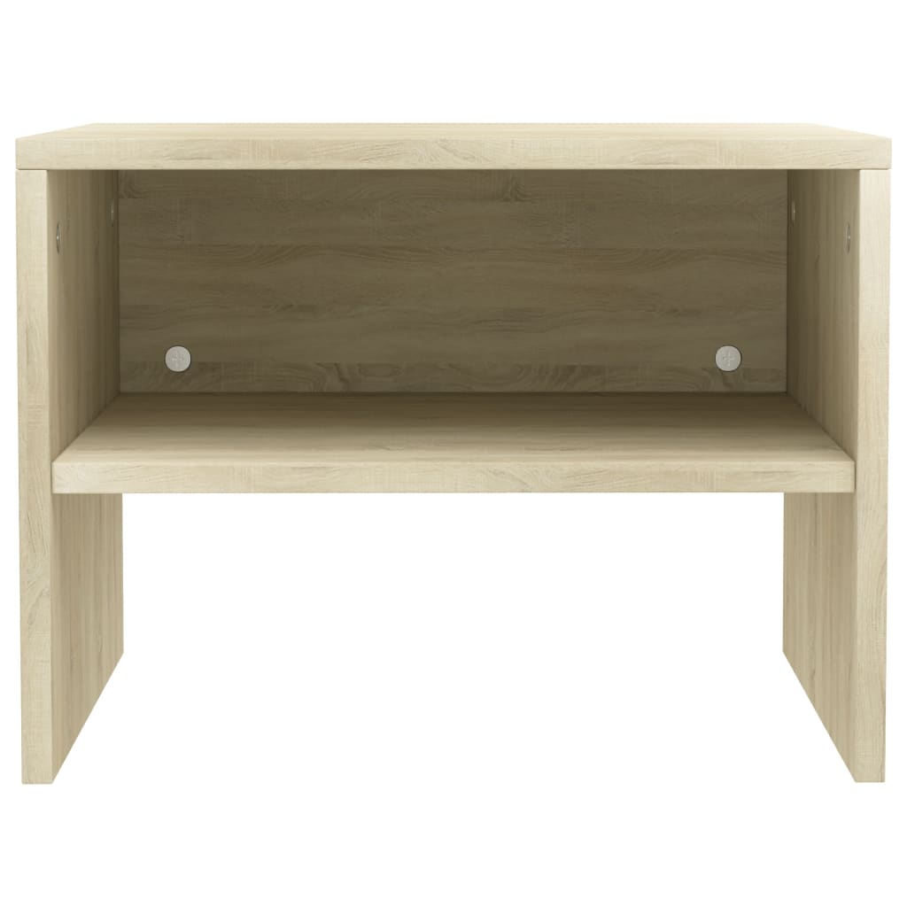 vidaXL Mesita de noche madera contrachapada roble sonoma 40x30x30 cm