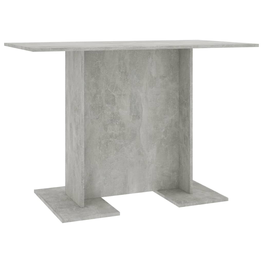 vidaXL Mesa de comedor de madera gris hormigón 110x60x75 cm