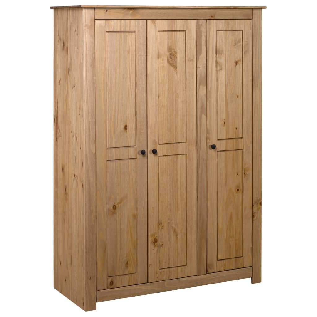 vidaXL Armario de 3 puertas madera pino Panamá Range 118x50x171,5 cm