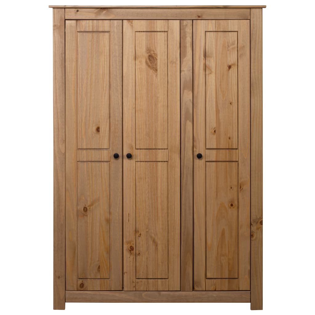 vidaXL Armario de 3 puertas madera pino Panamá Range 118x50x171,5 cm