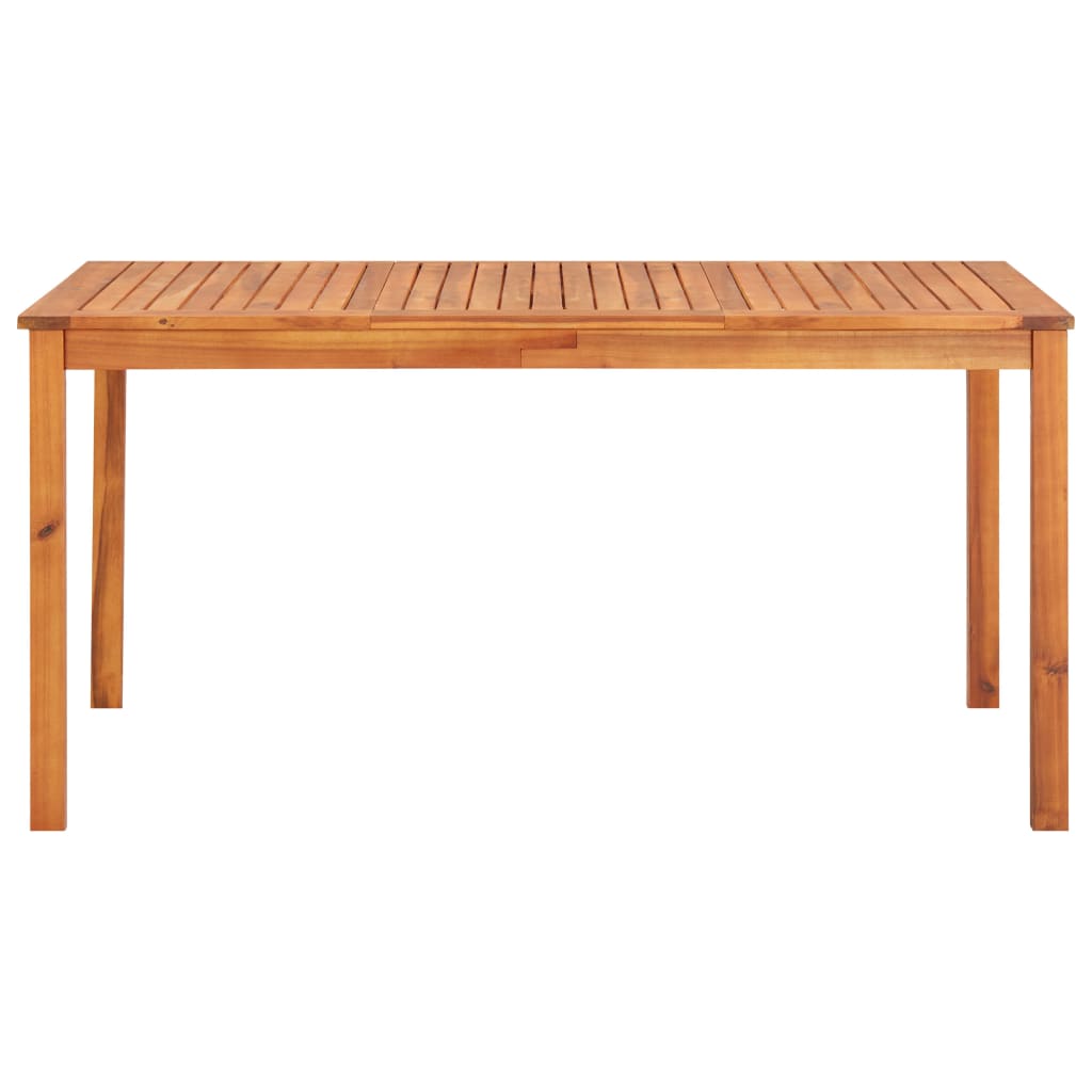 vidaXL Mesa de jardín madera maciza de acacia 150x90x74 cm