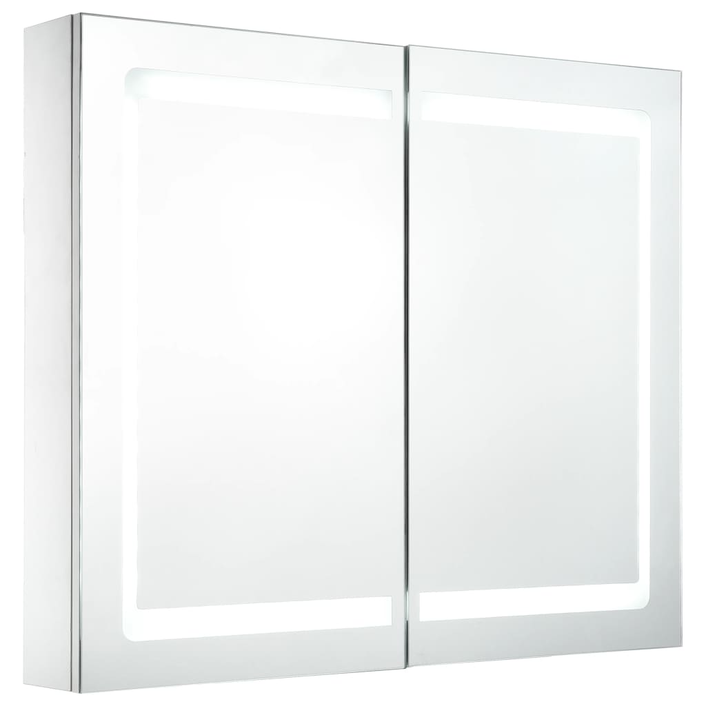 vidaXL Mueble de baño con espejo LED 80x12,2x68 cm