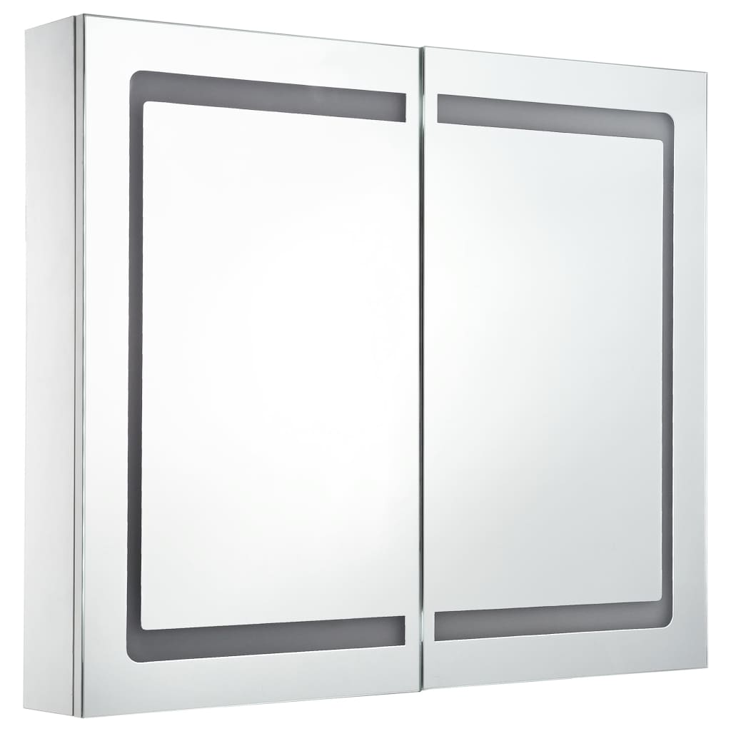 vidaXL Mueble de baño con espejo LED 80x12,2x68 cm