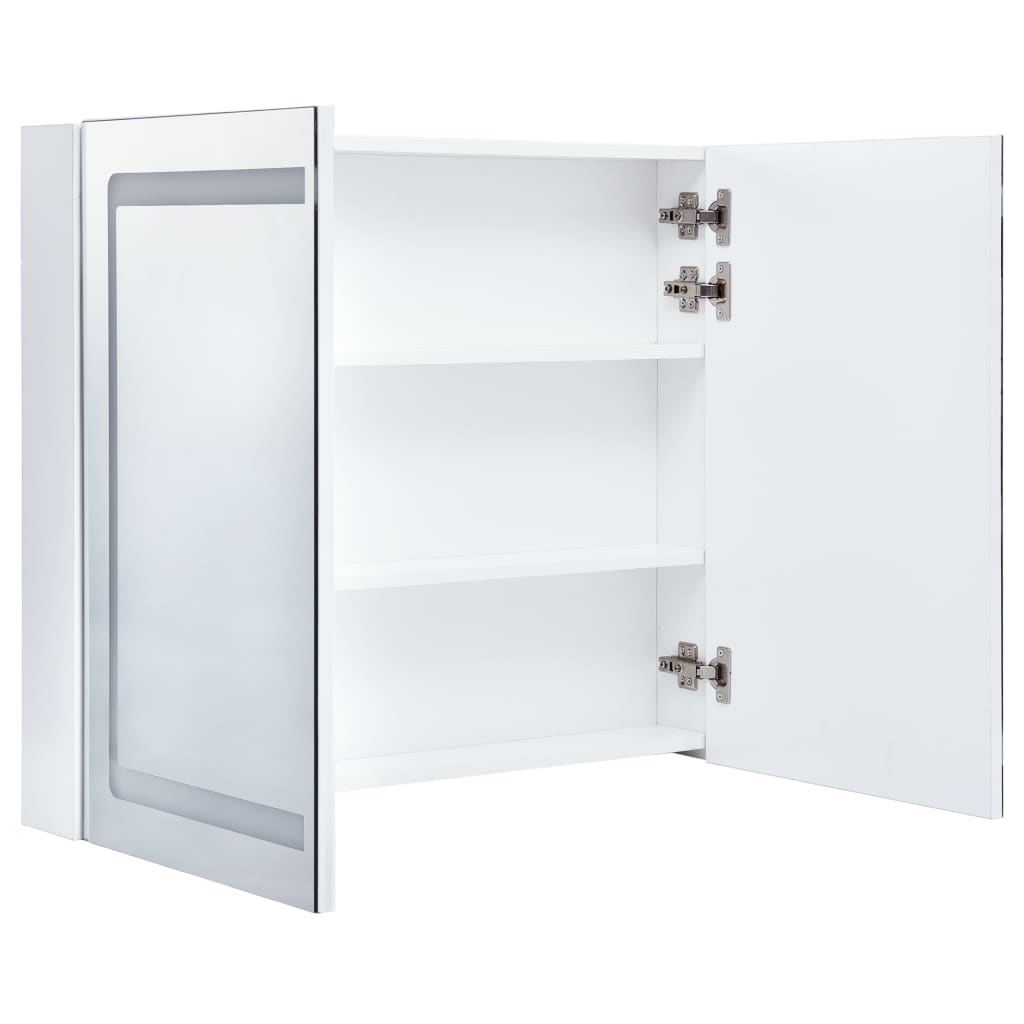 vidaXL Mueble de baño con espejo LED 80x12,2x68 cm