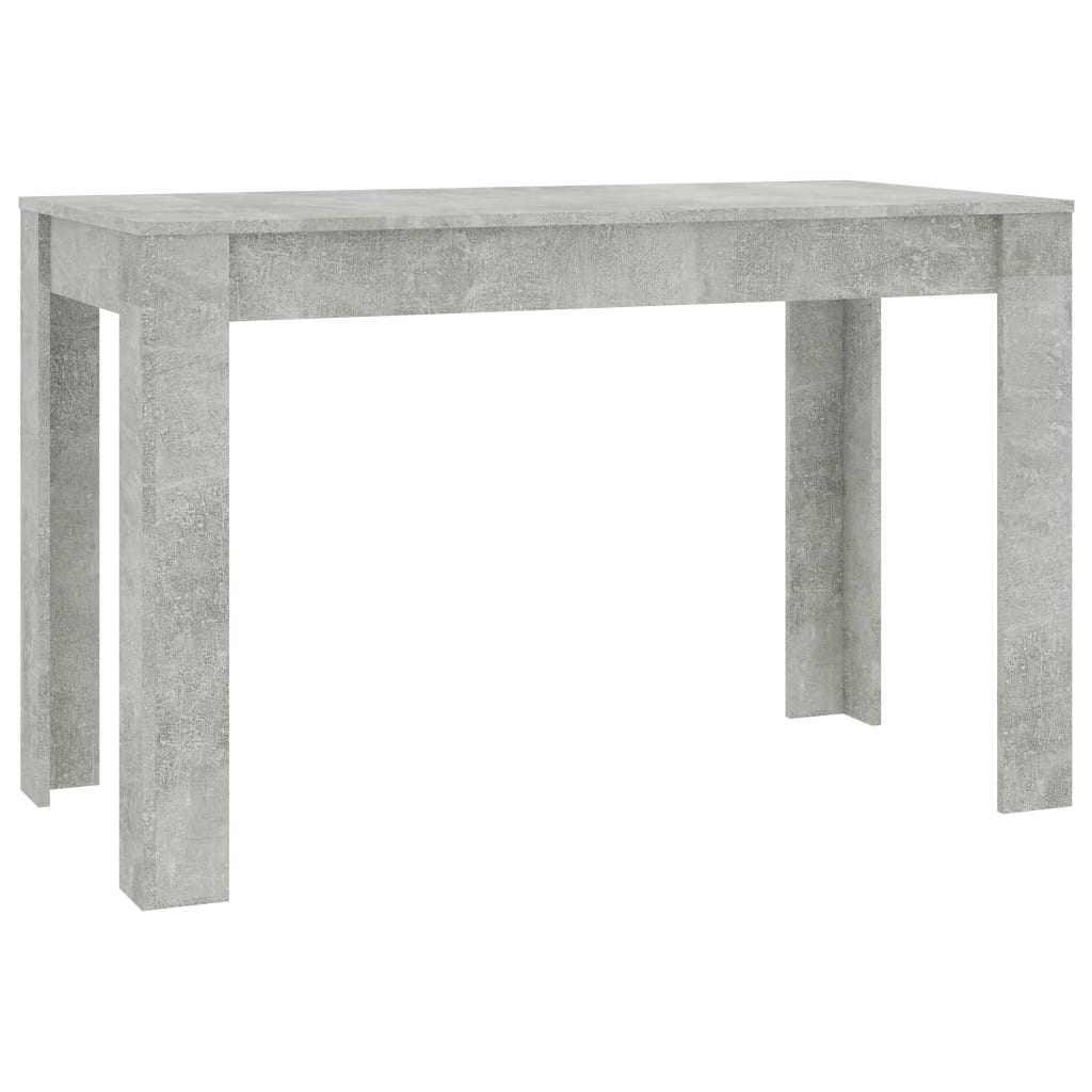 vidaXL Mesa de comedor de madera de ingeniería gris 120x60x76 cm