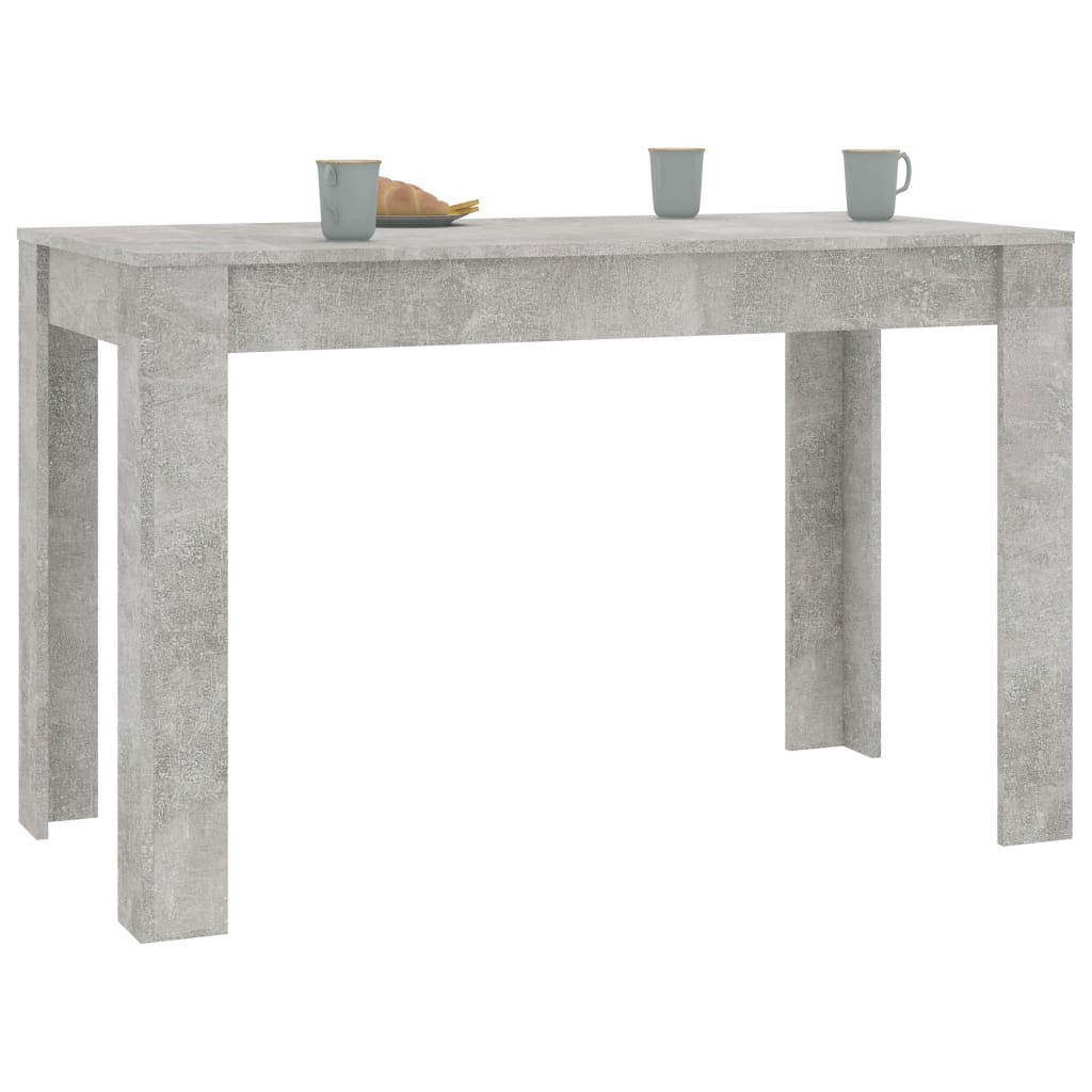 vidaXL Mesa de comedor de madera de ingeniería gris 120x60x76 cm