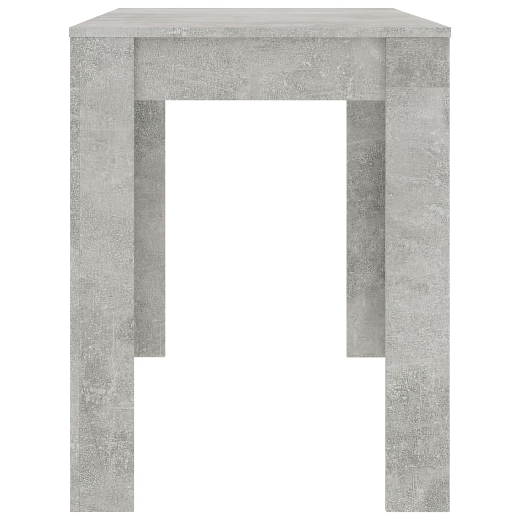 vidaXL Mesa de comedor de madera de ingeniería gris 120x60x76 cm